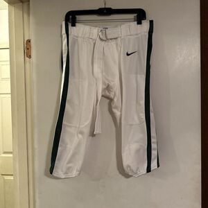 Nike Stock Vapor Pro Football Knickers Pants Mens XL CI3771 White Green‎ $75